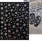 1sheet 3D White Snowflakes Nail Stickers for Christmas Winter Snow Flower Self-adhesive Nail Art Decals DIY Manicure Decorations