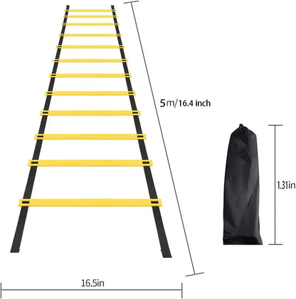 Agility Training Ladder for Kids, Speed Footwork Drill, Soccer Fitness & Coordination Workout Tool