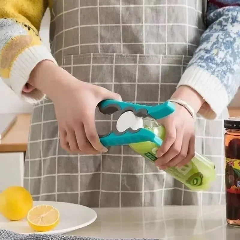 1PC 4-in-1 Multi-Function Non-Slip Kitchen Bottle And Can Opener Twist Labor-Saving Bottle Lid Opener for Easy Home Use