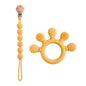 Finger Teether Silicone Pacifier Chain Baby Teether No BPA Teething Ring Gum Baby Care Equipment Silicone Baby Care Utensils