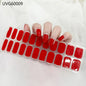 16/20/22Tips Semi-Cured Gel Nail Wraps Full Cover Manicure DIY Waterproof Long Lasting Gel Nail Stickers set for UV Lamp Need