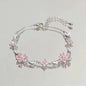 Zinc Alloy Bracelet Sparkling Zircon Flower Bracelet Handmade Bracelet Alloy For Daily Wear Fashion Accessory Party