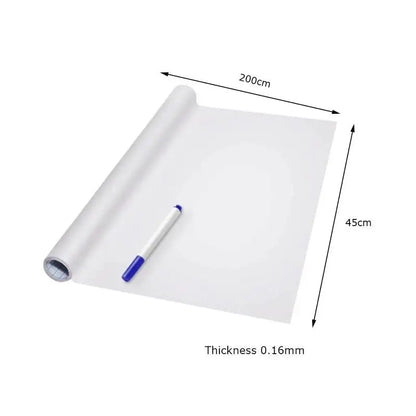 Erasable Whiteboard Blackboard Sticker PVC Teaching Wall Adhesive Blackboard Whiteboard Graffiti Education Whiteboard Sticker