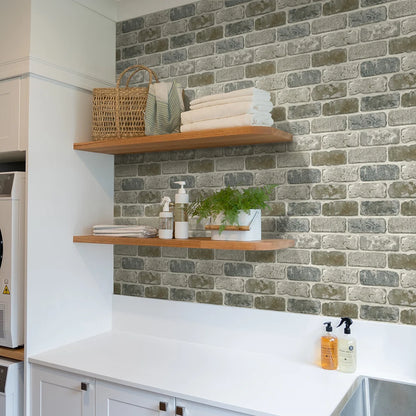 10 Pcs 3D Wall Panels Peel and Stick, 3D Brick Wall Stickers, Adhesive Tile Backsplash Kitchen, Bathroom Decoration