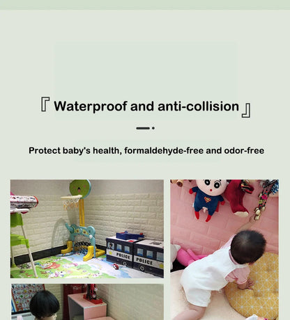 70cmx1/5/10m 3D Wallpaper Decoration Self-adhesive Antique Foam Brick Wallpaper Living Room Bedroom Waterproof 3D Wall Sticker