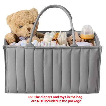 PANGDUBE Baby Diaper Organizer Bag Folding Portable Diaper Stackers & Caddies High Capacity Storage Bag for Baby Things