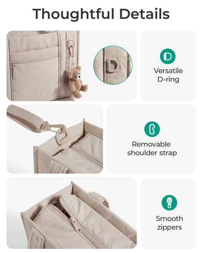 BAGSMART Small Tote Bag for Women Lightweight Crossbody Bag with Zipper Mini Shoulder Bag for Travel Work College