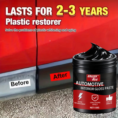 Automotive Plastic Restorer Whitening Cream - All-in-One Dashboard, Tire Seat Restorer, Polish For Car Interior Gloss Upholstery