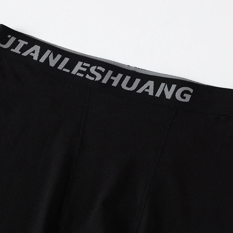 1/5 Pcs Men's Black And White Classic Cycling Long Underwear Multi-size Running Fitness Comprehensive Training Shorts Teenagers
