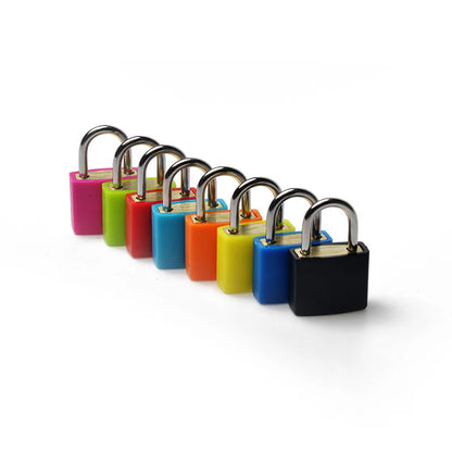 Small mini High Quality Strong Steel Padlock Travel Suitcase Diary Lock Luggage Schoolbag Anti-theft Security Padlock 2 Keys