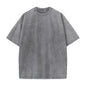 Cotton Short Sleeved T-shirt Summer Round Neck Loose and Base Shirt for Men Women Basic Tee