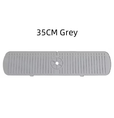 Silicone Tap Mat,Sink Splash Guard,Kitchen Tap Silicone Drain Mat, Silicone Tap Handle Drip Catcher Tray, Tap Mat for Kitchen
