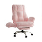 Pet Friendly Ergonomic Office Chair with Armrests, Cat Side Seat 360° Swivel Reclining Desk Chair for Cat Owners Furry Companion Work Chair with Footrest