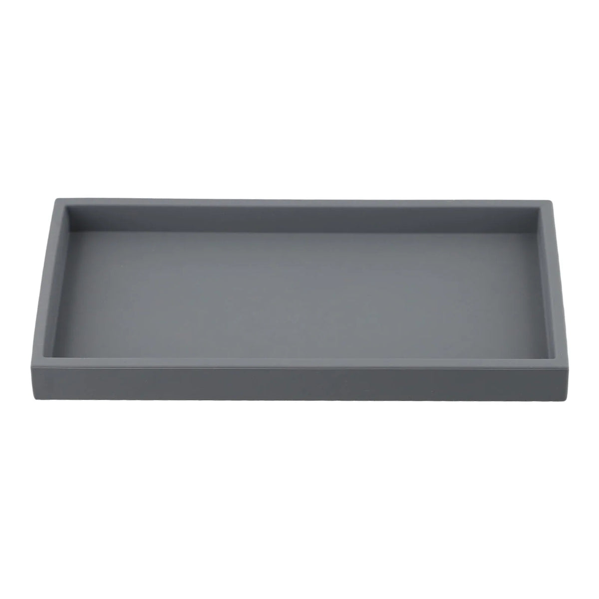 Bathroom Counter Tray Silicone Bathroom Vanity Tray Soap Dispenser Tray Countertop Storage For Dressing Tables