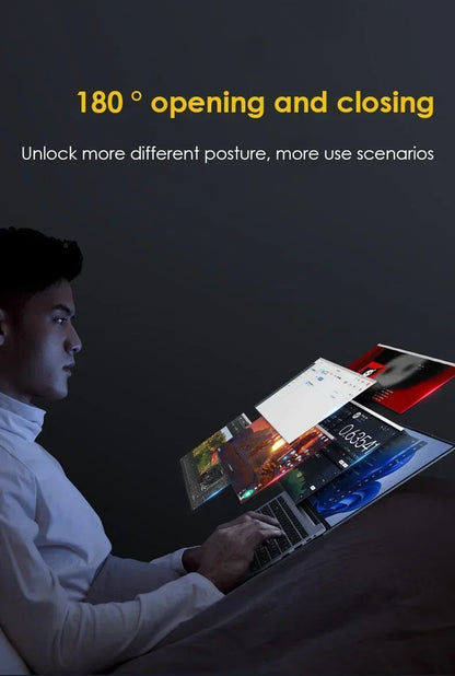 LENO HOT Ultra Slim 14.1" Laptop 32GB 2TB Windows 11 Intel Core i7 8650U Gaming Computer PC Gamer office Notebook 1920*1080 HD