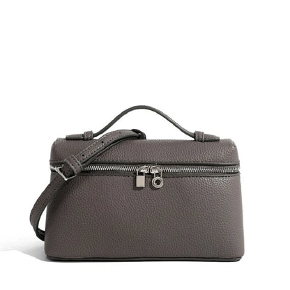 Premium Sense of Niche Lychee Grain Shoulder Bag Simple Fashion Lunch Box Women's Bag Exquisite Mini Handheld Crossbody Bags