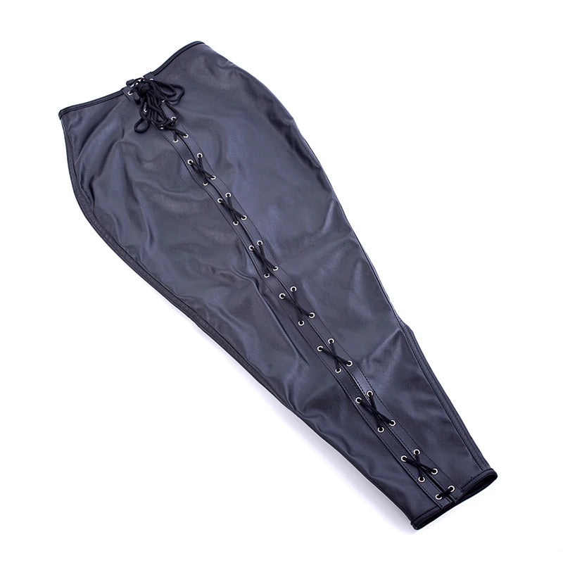 Fun Confinement Leggings Restraint Tight Bag for BDSM Sexy Mermaid Mummy Bare Feet Bag Hip All-inclusive Bag Bondage Bag