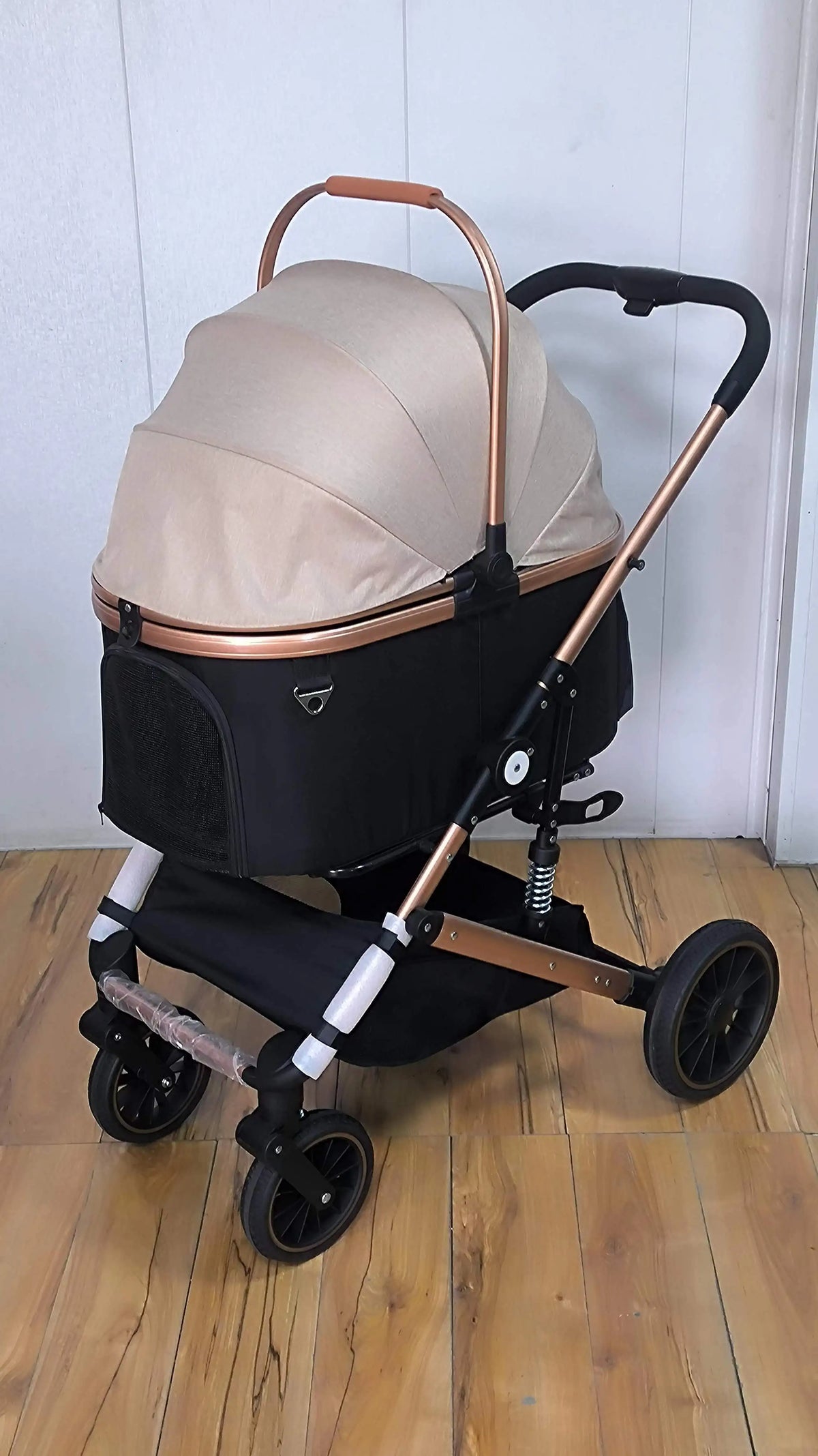 Dog Stroller Rubber Wheel Animals Travel Small Cat Cart Carrier Premium Jogger Stroller For Pet And Baby