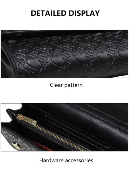 CH Women Crossbody Bag Splicing Letter Print Metal Chain Shoulder Purse PU Leather Flap Small Ladies Evening Clutch Handbag Gift