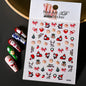Winter Christmas Atmosphere Nail Stickers Snowman Snowflake Wapiti Self-adhesive High Quality Cute Nail Stickers Nail Art Deco