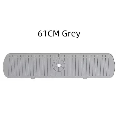 Silicone Tap Mat,Sink Splash Guard,Kitchen Tap Silicone Drain Mat, Silicone Tap Handle Drip Catcher Tray, Tap Mat for Kitchen