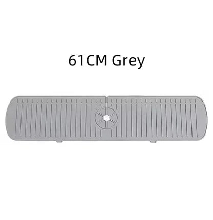 Silicone Tap Mat,Sink Splash Guard,Kitchen Tap Silicone Drain Mat, Silicone Tap Handle Drip Catcher Tray, Tap Mat for Kitchen