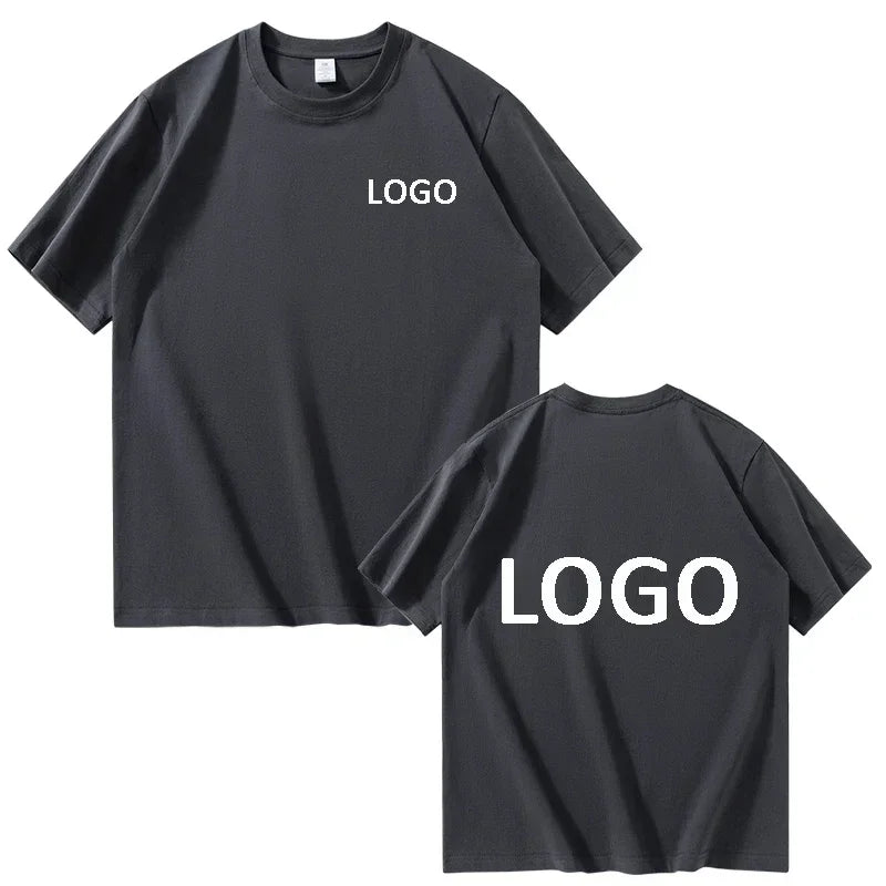 Customized Cotton Printed T-shirts Men Fashion Short Sleeve Round Neck Tshirt Women Personality Casual Tee Tops Camiseta