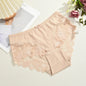 S-XXL Women Lace Panties Patchwork Seamless Underwear Sexy Luxury Hollow Out Solid Briefs Girls' Mid Rise Breathable Lingerie