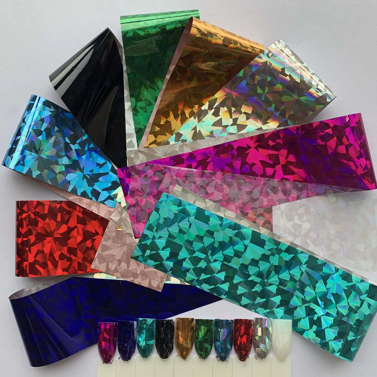 50/100cm Fish Scale Chameleon Nails Metal Nail Art Foil Fish Lure Transfer Decals Wraps Stickers Laser Manicure Decorations