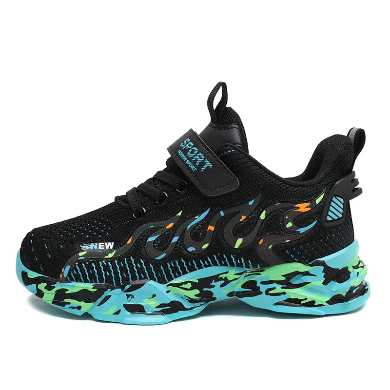 Boys Running Shoes 2022 Design Children Sneakers Mesh Kids Casual Sneakers 7-12 Years Children Sneakers for Boys