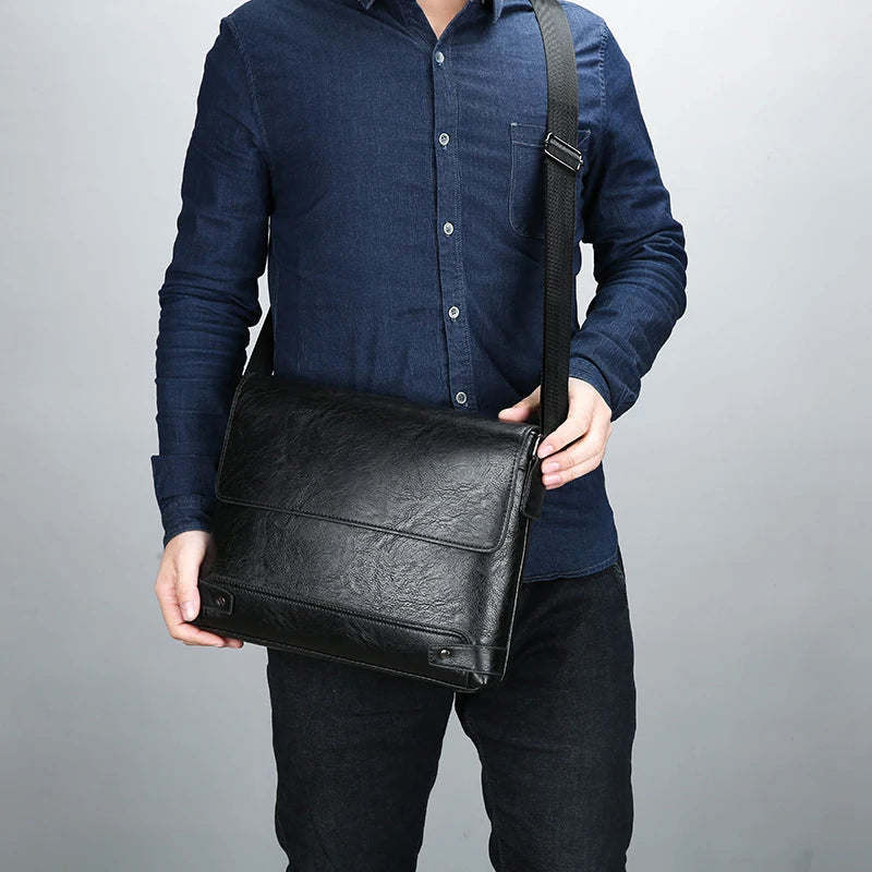 Shoulder Bag, Men's Crossbody Bag, Business Bag, Large Capacity, For Business Trips and Work