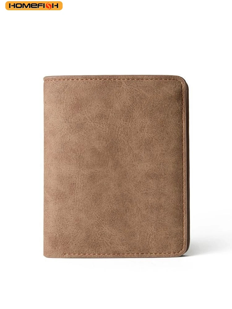 HOMEFISH Fashion Short Wallet for Men, Lightweight Portable Card Holder with Ample Bill Storage