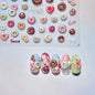 Line Flower Powder Blusher Love Heart High Quality Jelly Series Adhesive Nail Sticker Nail Art Decoration Decals Design T-2830