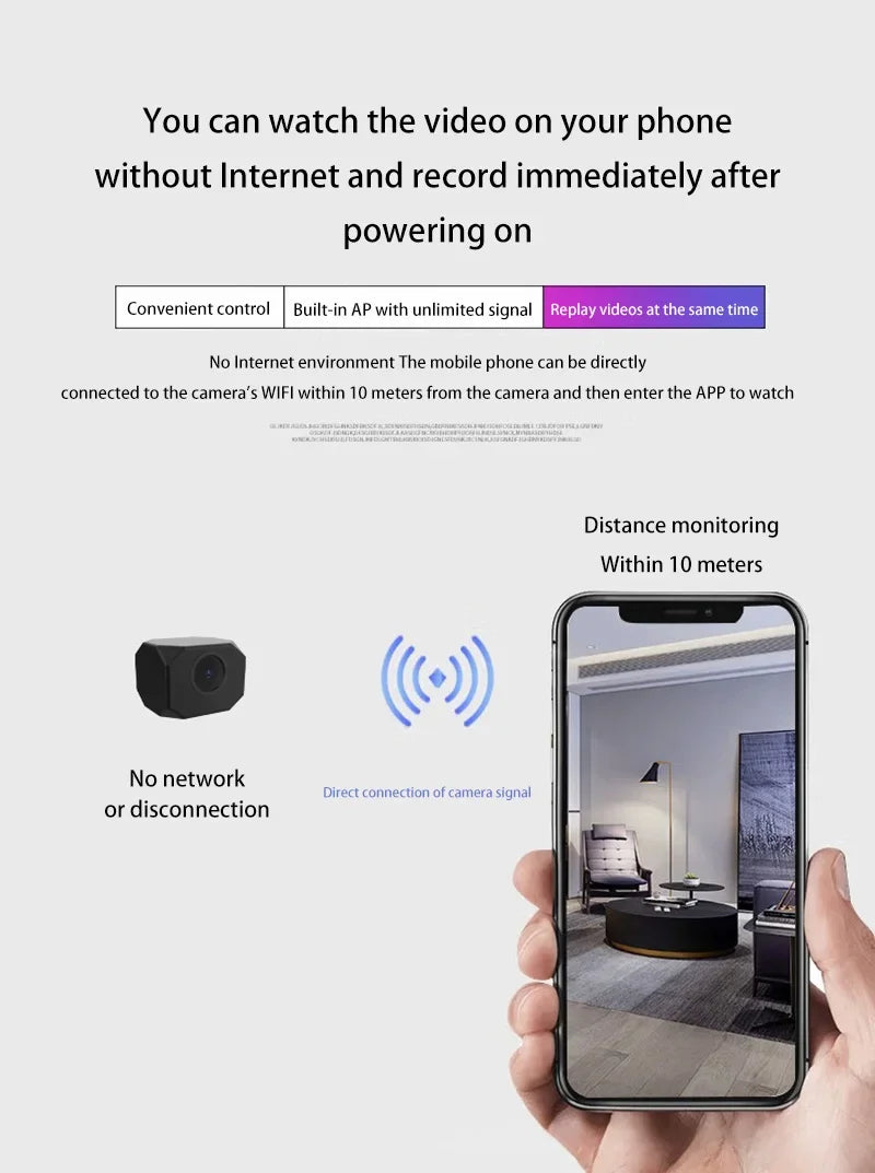 Lenovo 4K HD WiFi Security Camera for Home Mini Smart Indoor IP Surveillance with APP Remote Monitoring Portable Design 2026 NEW