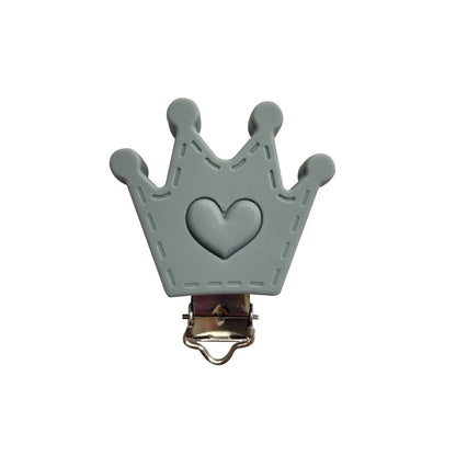 10pcs Silicone Heart Pacifier Clips DIY Baby Teething Teether Necklace Bead Tool Nurs Gift Nipple Chain Accessories