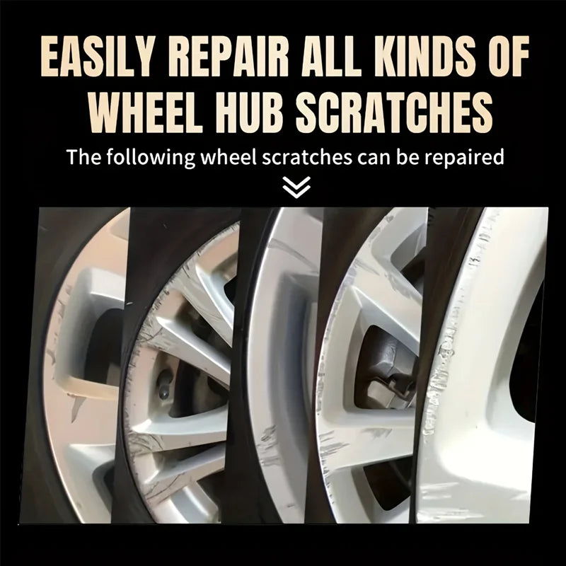 LOORSAN 80g Car Wheel Hub Repair Paste, Scratch Remover & Polishing Cream for Aluminum Alloy Rims, Trace-Free Restorer