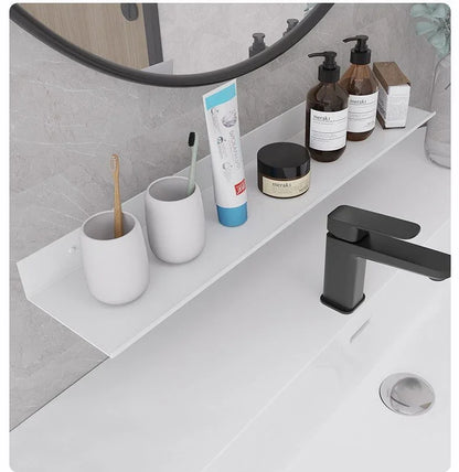 Toilet No Drilling Shelving Wall Mounted Shelf Space Aluminum Vanity Mirror Front Storage Shelves Organizer Bathroom Accessories