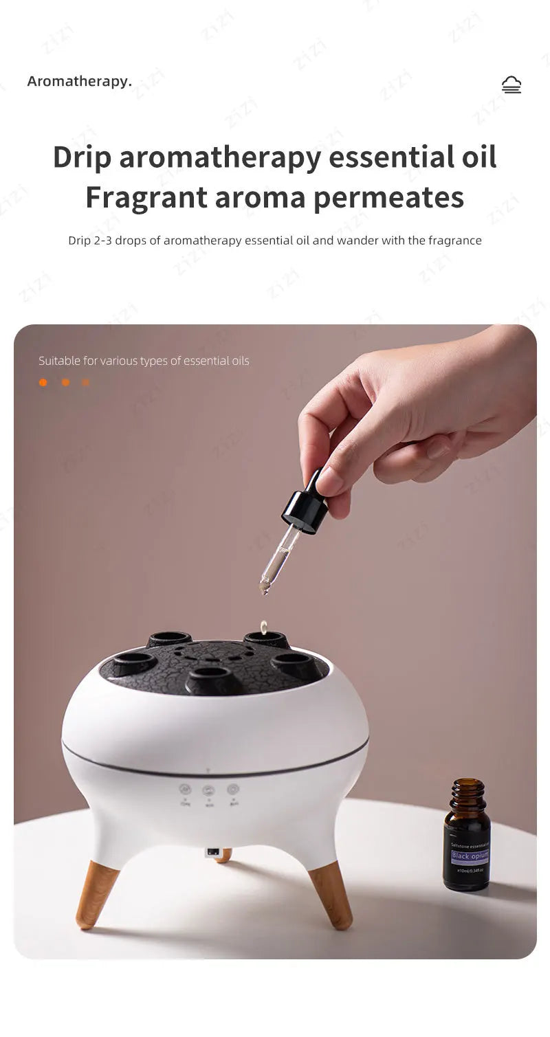 Dynamic Rainbow Jellyfish Essential Oil Fragrance Machine 250ml Essential Oil Diffuser Ultrasonic Porous Atomization Humidifier