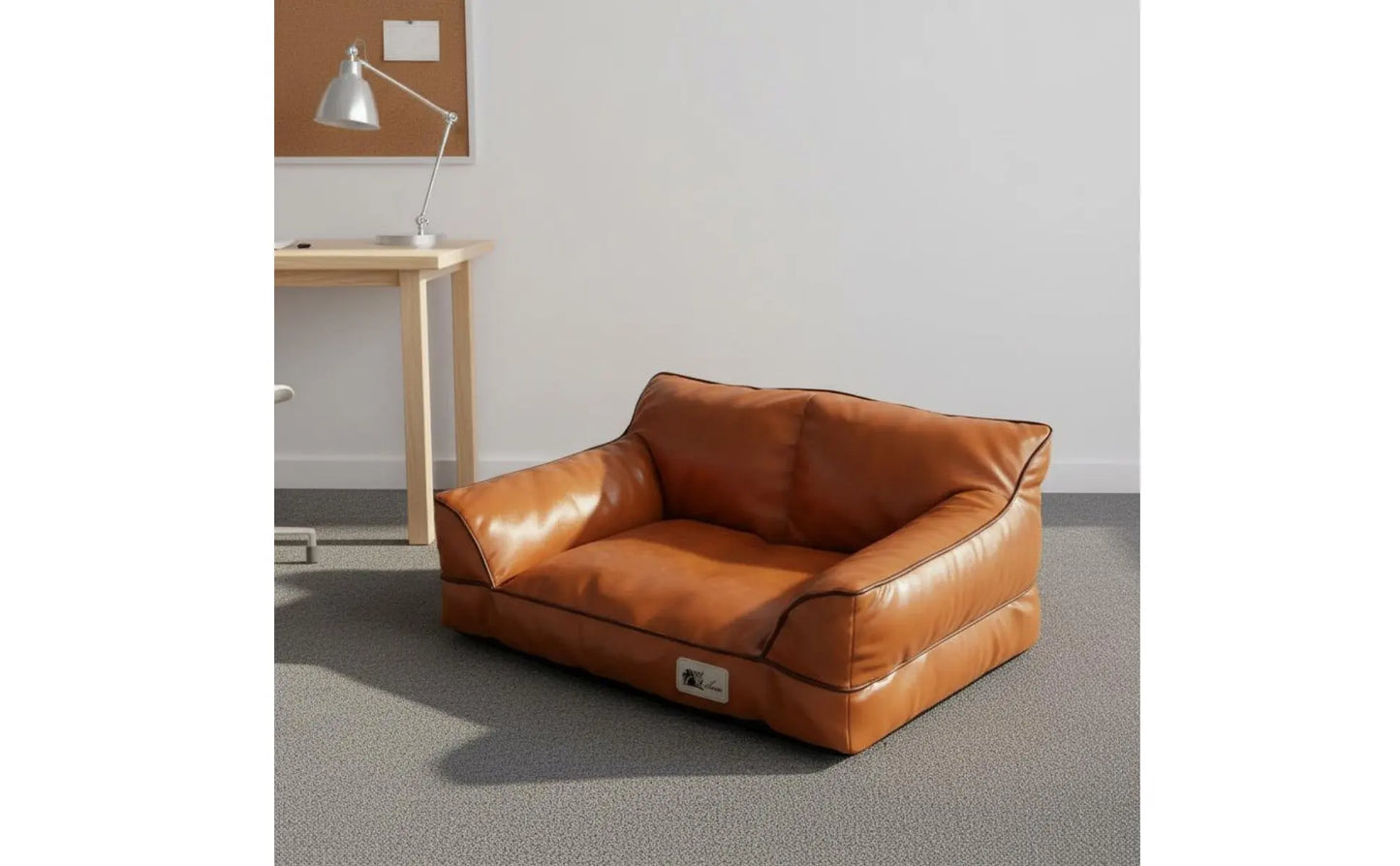 Leather Pet Sofa Bed Removable and Cleanable Cat Sofa for Small Dogs
