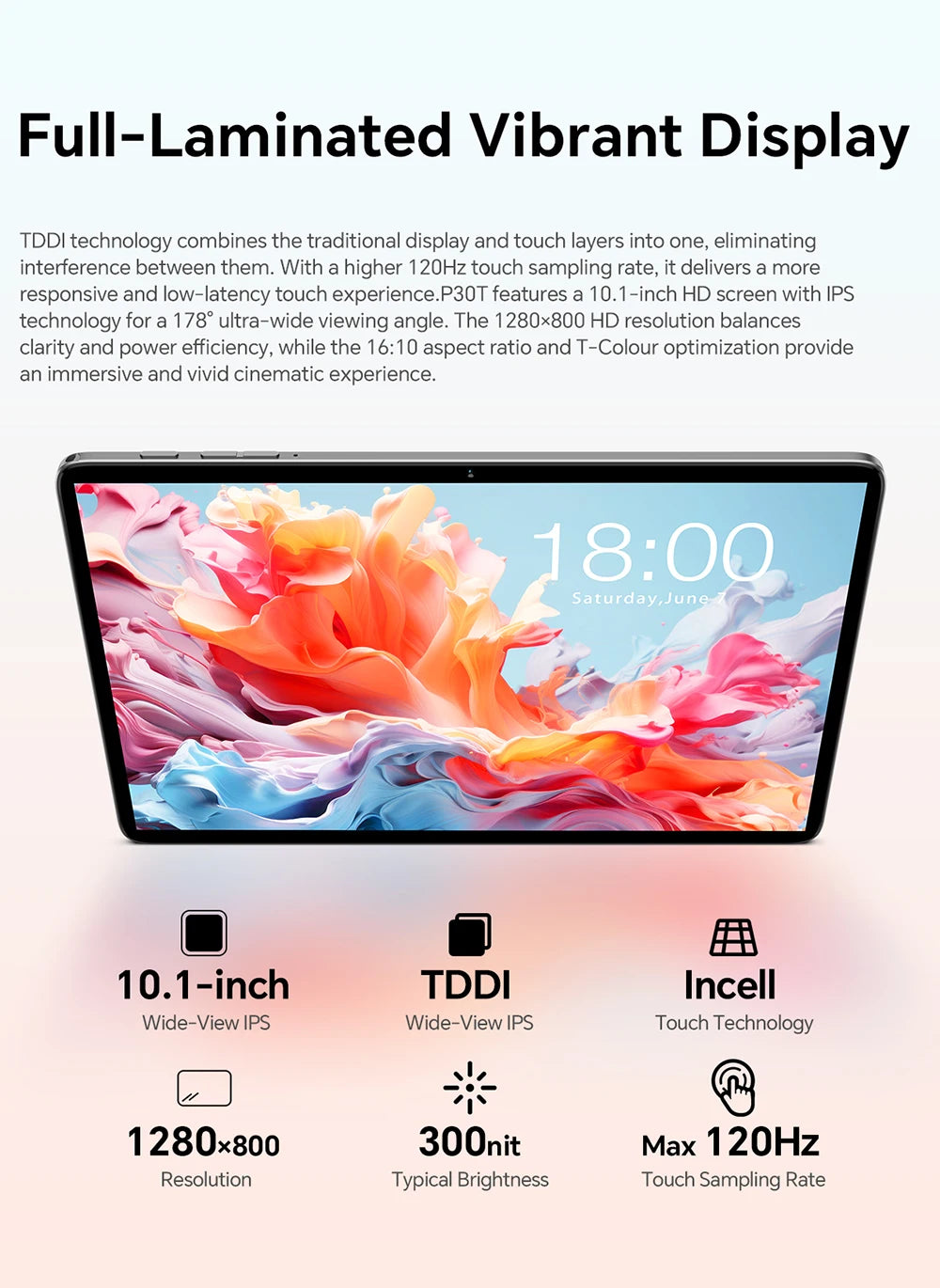 Teclast P30T Case 10.1" Tablet Ai Gemini Android 16 16Gb(3Gb+13Gb Expansion) Ram 128Gb Rom T7250 8-Core All-In-One Keyboard/Case/Mouse/Stylus/Earphones/Tablet Stand