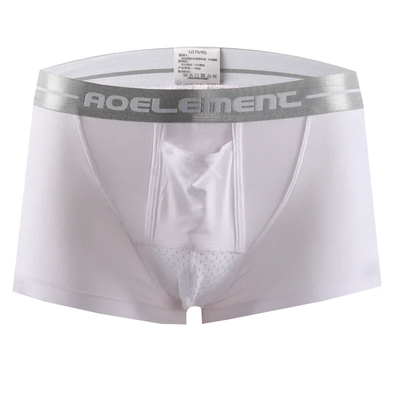 Bullet separate underwear Men's ventilated summer dry underpants Ice silk bag ice healthy boxers