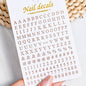 3D Metal Silver Flame Nails Stickers Gold Bronzing Stripe Lines Sliders Design Manicure French Nail Art Decoration Decal #Y2K