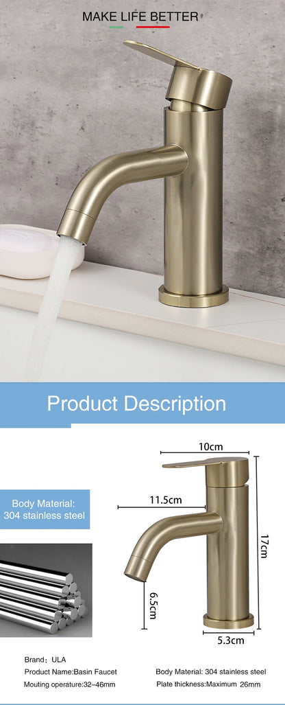 ULA G1/2 Basin Faucet Waterfall Bathroom Sink Faucet Hot Cold Water Mixer Tap Deck Mounted Bathroom Tap Crane Washbasin Tap
