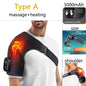 Electric Shoulder Heating Pad 3-Speed Vibration Muscle Relax Belt Thermal Massager Shoulder Neck Health Care Support Brace