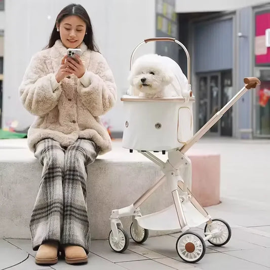 Pet Stroller Portable Folding Travel Dog Trolley Pet Stroller Factory Wholesale