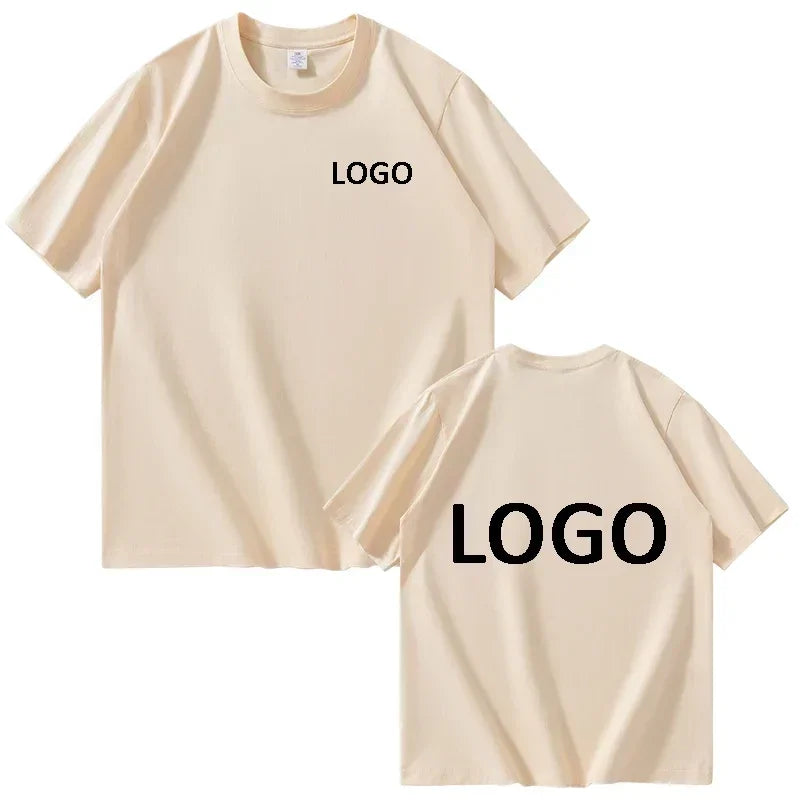 Customized Cotton Printed T-shirts Men Fashion Short Sleeve Round Neck Tshirt Women Personality Casual Tee Tops Camiseta