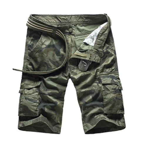 No Belt Camouflage Camo Cargo Shorts Men 2026 New Mens Casual Shorts Male Loose Work Shorts Man Military Short Pants Plus Size