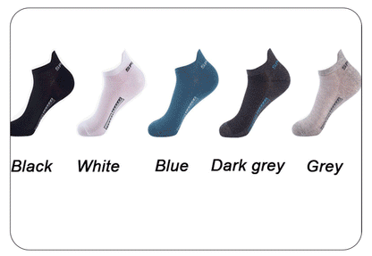 5 Pairs Of Mens Summer Thin Mesh Breathable Mens Polyester Sports Socks Sweat Absorbing Short Socks
