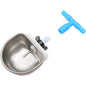 10Pcs Rabbit Water Bowl Farm Rabbit Automatic Drinker Rabbit Cage Fix Cup Raising Fox Mink Stainless Steel Drinking Bowl