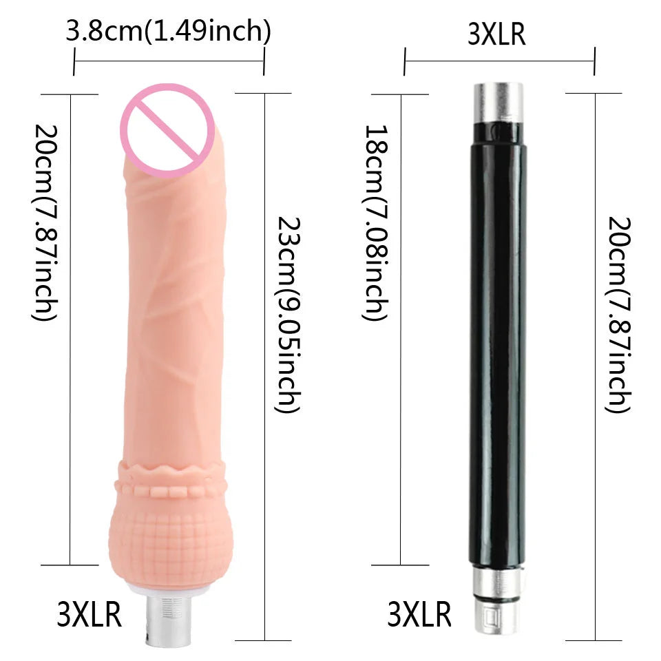 FREDORCH Sex Machines More Attachment Masturbating Pumping Sex Gun Adjustable with Dildo Couples Sex Toy Love Machine for Couple